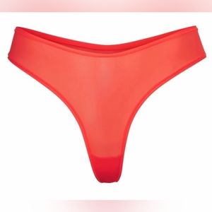 SKIMS jelly sheer dipped thong in Poppy